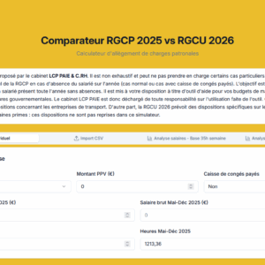 LCP PAIE & C.RH - Calculateur RGCU 2026